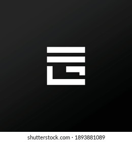 Cool and modern logo initials LFG Letters design 