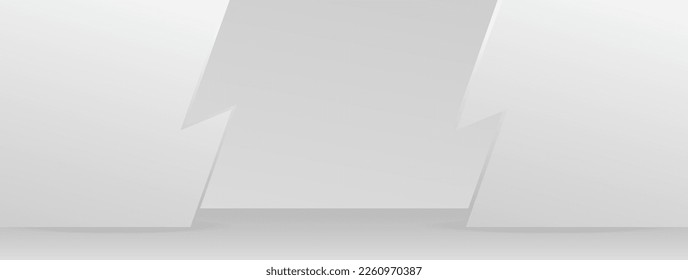 cool modern minimal background scene in futuristic style 3d illustration vector