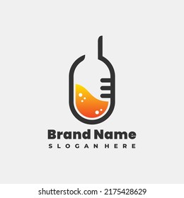 Cool modern Podcas and Lab Logo  stock images