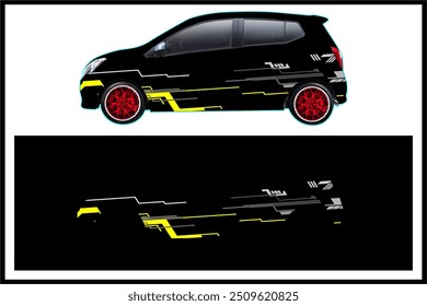 cool and modern vector wrap car design