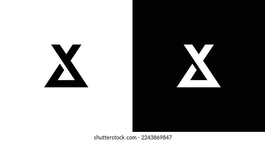 Diseño elegante y moderno del logotipo XA