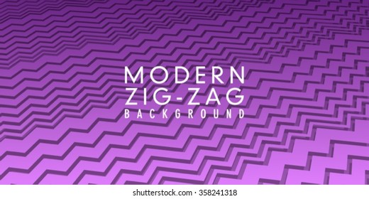 Cool, Modern Zig-Zag background pattern useful for presentation design, user interface design, stationary and cd covers.