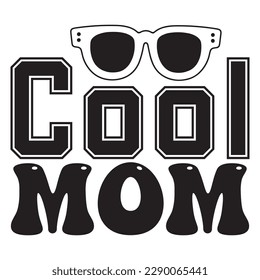 Archivo vector de diseño de camisetas de mamá genial