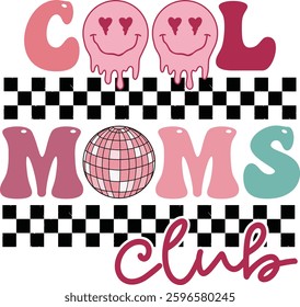 Cool Moms Club design, Happy Mother's Day T-shirt Design, Mom Design, Mama, best mom, funny mom, PNG design, mom t-shirts, Mothers Day