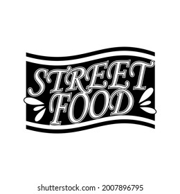 Cool monogram logo for street food
