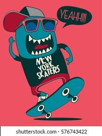 cool monster skater