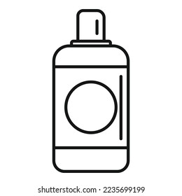 Cool mouthwash icon outline vector. Clean bottle. Care liquid