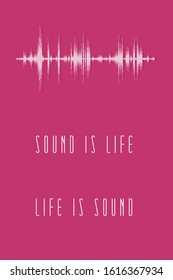 Cool music vector t-shirt design. Electronic audio sound digital display and text.