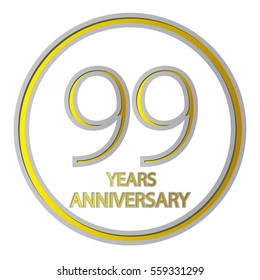 cool negative space gray and yellow circle 9 years anniversary design for family, shop, business, and various event
