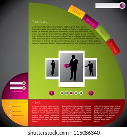 Cool new blog template with rotateable design