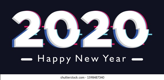 cool new year 2020 design
