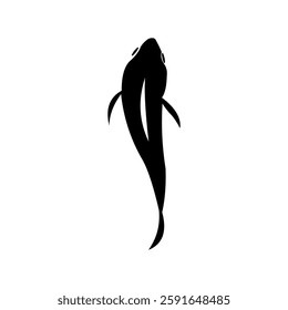 Cool and nice black vector fish image