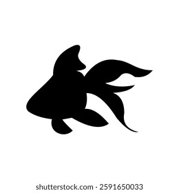 Cool and nice black vector fish image