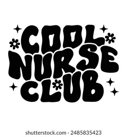 Cool nurse club T-shirt Design.