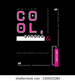 cool object  typography graphic for t shirt urban design and other use, denim vector illustration art