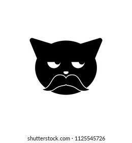 cool older cat icon. Element of emotions icon for mobile concept and web apps. Detailed cool older cat icon can be used for web and mobile on white background