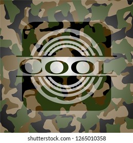 Cool on camouflage texture