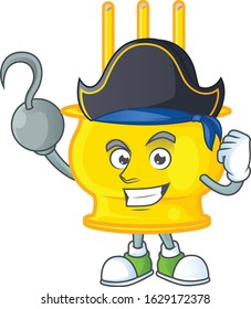 Cool one hand Pirate chinese gold incense cartoon character wearing hat