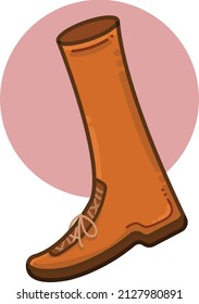 Ilustraciones de vectores de zapatos de barro marrón frío 