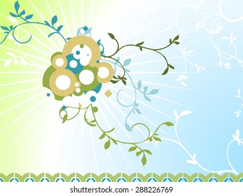 Cool organic abstract vector illustration background.