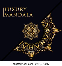 cool and ornamental luxury mandala vector 