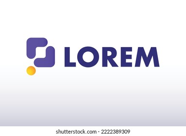 cool P letter logo template, vector minimal branding happy young web service marketing logotype identity symbol