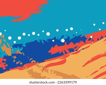 Los trazos y salpicaduras de pintura geniales coinciden con los colores de tendencia perfectos para los fondos gráficos