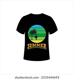 Camiseta Cool Palm Tree Summer Vibes