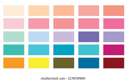 cool pantone color guide , baby color vector