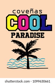 coveñas cool paradise,t-shirt design