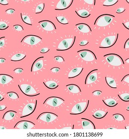 kühles Muster für Halloween aus den Augen. Happy-Halloween-Konzept. stylische Illustration