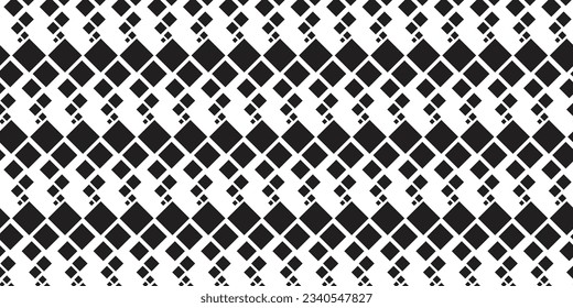 cool pattern with several box motifs lined up from big to small in black on a white background