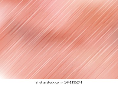 Cool pink gold gradient with motion lines texture. Rose Gold foil texture party or wedding background. Pastel pink white colors gradient background vector design.