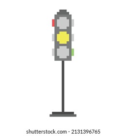 cool pixel art traffic light