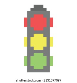 cool pixel art traffic light