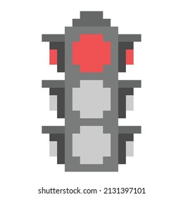 cool pixel art traffic light