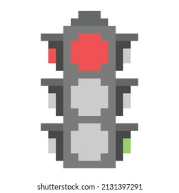 cool pixel art traffic light