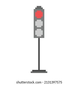 cool pixel art traffic light