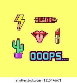 Cool pixel stickers