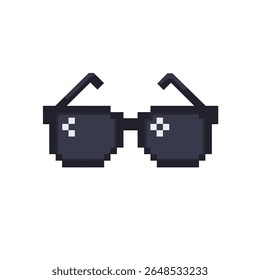 Cool Pixel Sunglasses Retro Clipart
