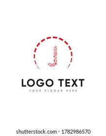 Eine coole und spielerische Briefvorlage vom Typ J Logo, Vektorlogo für Unternehmens- und Firmenidentität 