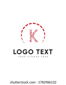 A cool and playful letter type K logo template, vector logo for business and company identity 
