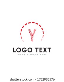 A cool and playful letter type Y logo template, vector logo for business and company identity 