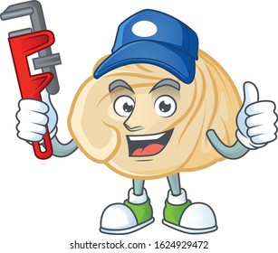 Cool Plumber dumpling on mascot picture style