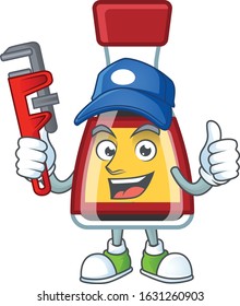 Cool Plumber say asian sauce on mascot picture style