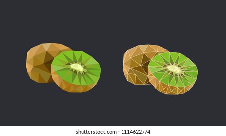 Cool polygonal kiwi
