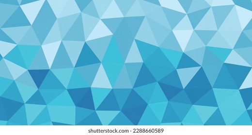 Cool polygon-style background illustration of ice