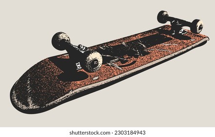 Cool Popsicle Skateboard for Background or Poster