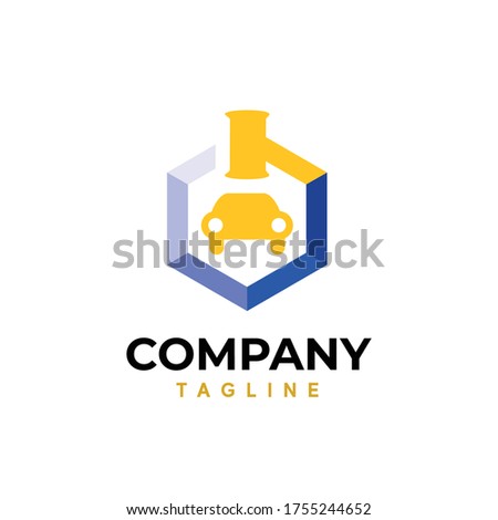 A cool and professional car auction logo