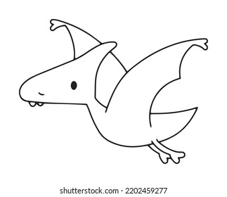 Ilustración vectorial de los dinosaurios pterodactílicos